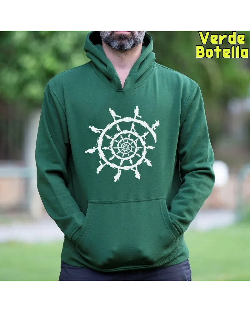 Sudadera hombre con capucha Corredores  La Kamiseta K Buskas