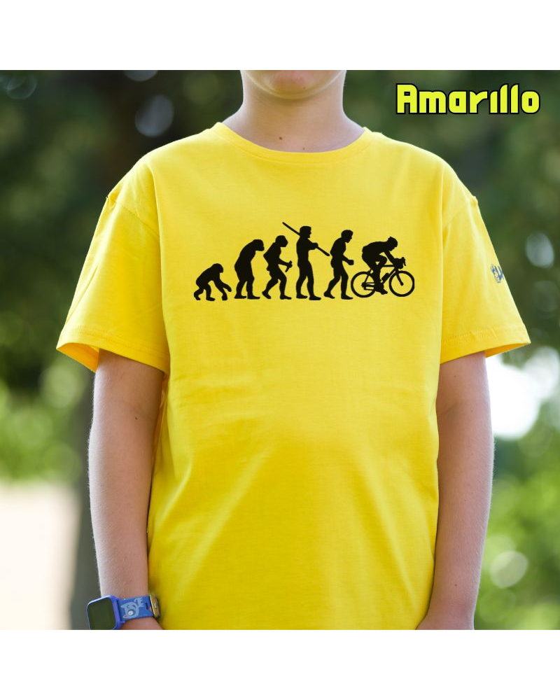 Camiseta niño Cyclist Evolution - manga corta