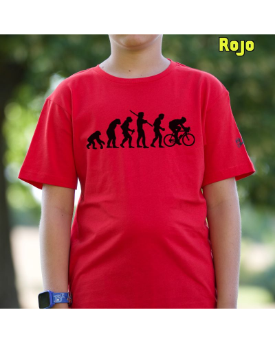 Camiseta niño Cyclist Evolution - manga corta