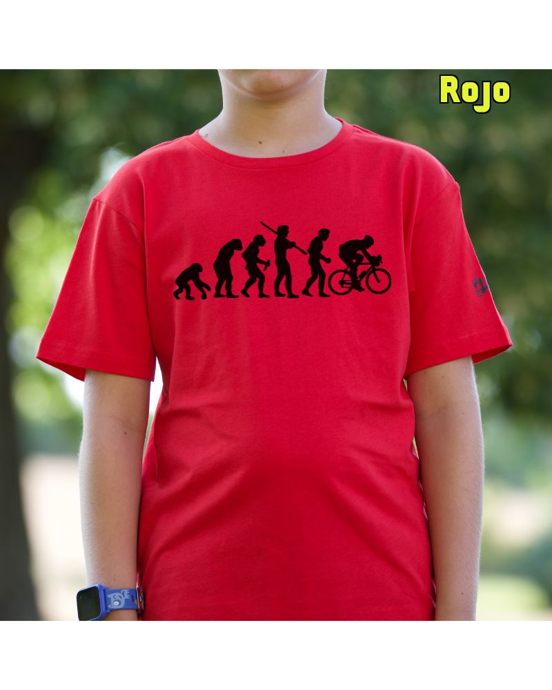 Camiseta niño Cyclist Evolution - manga corta