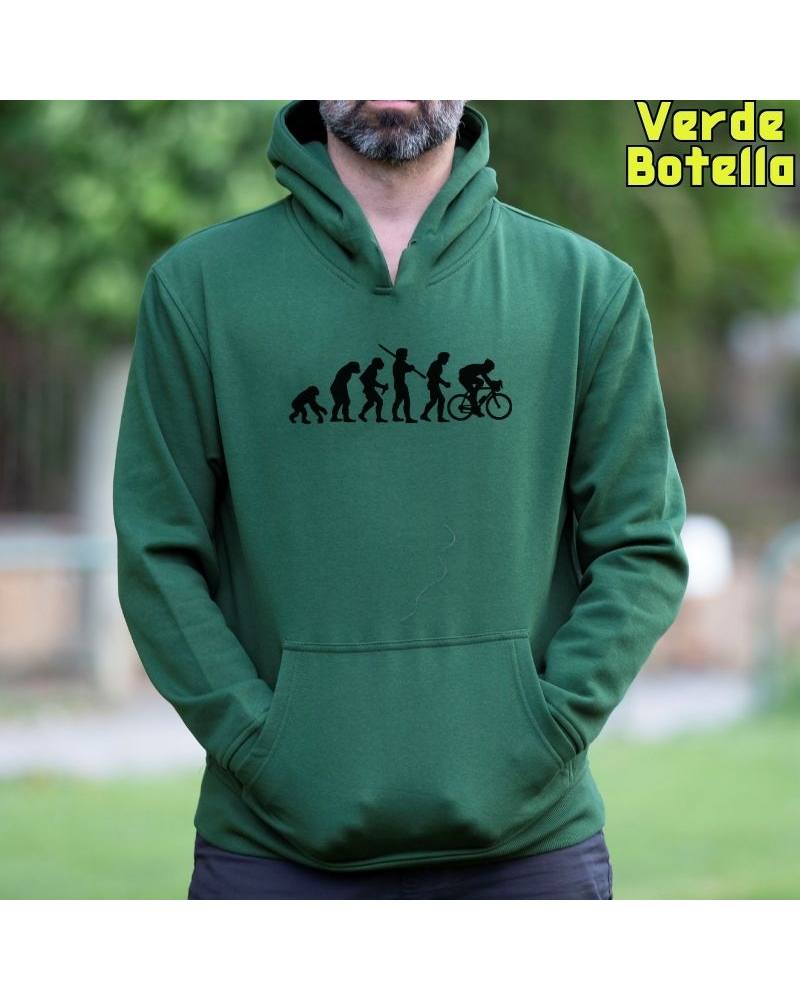 Cyclist Evolution - Sudadera Hombre Con Capucha