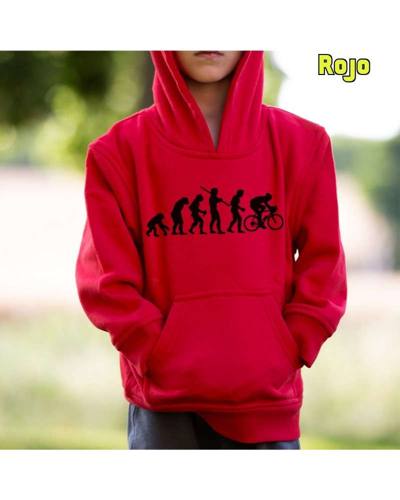 Cyclist Evolution - Sudadera Niño Con Capucha