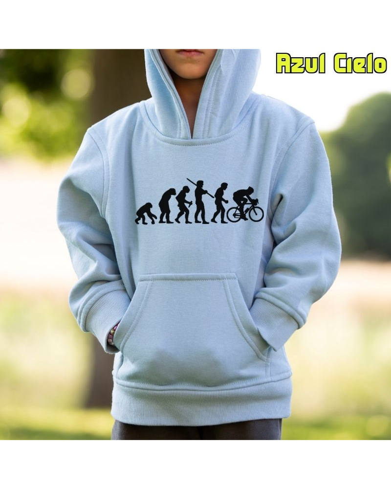 Cyclist Evolution - Sudadera Niño Con Capucha
