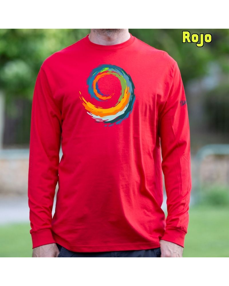 Espiral - Camiseta Hombre Manga Larga