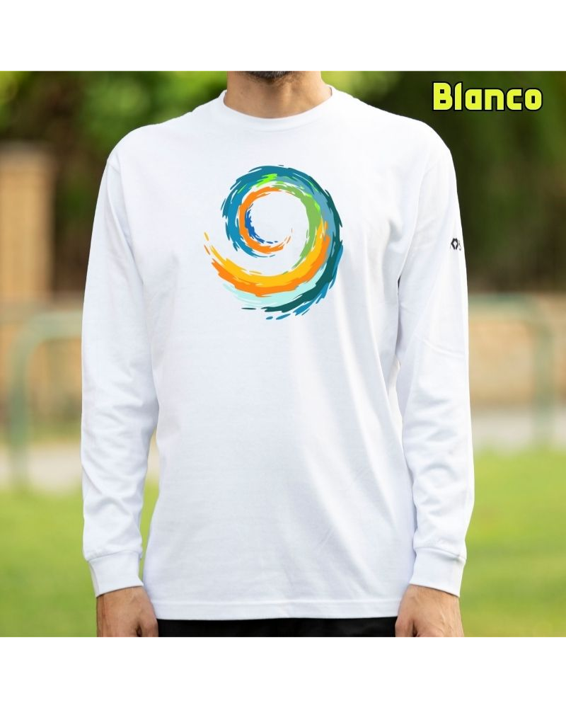 Espiral - Camiseta Hombre Manga Larga
