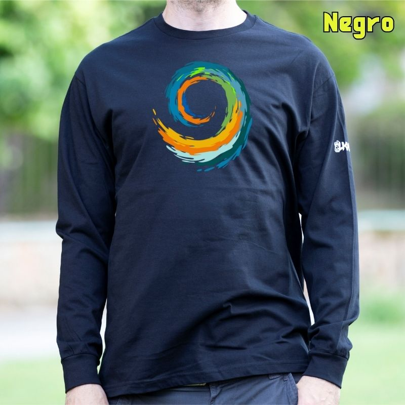 Espiral - Camiseta Hombre Manga Larga