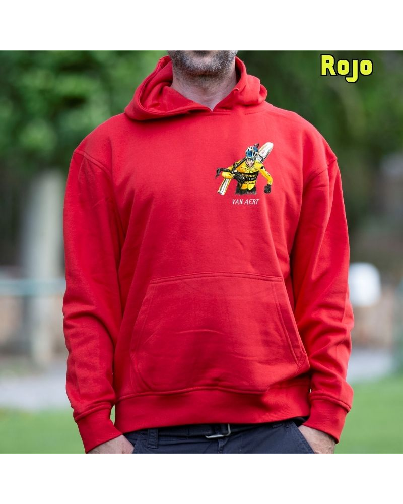 Sudadera hombre con capucha VAN AERT – La Kamiseta K Buskas