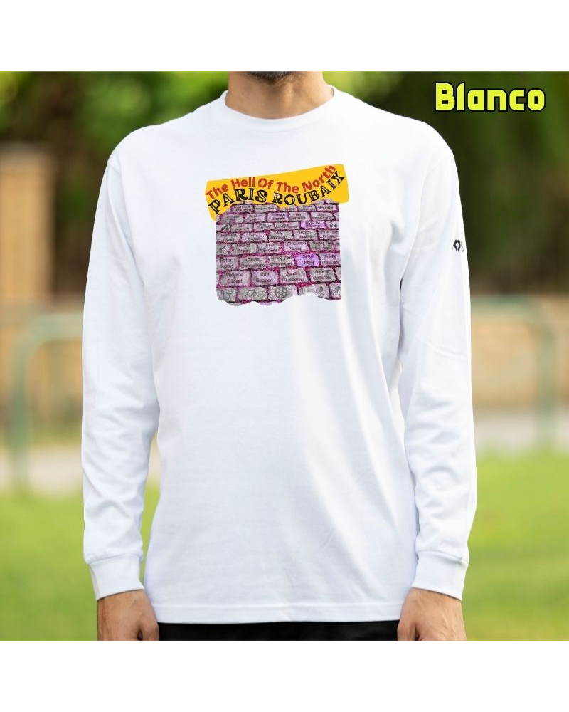 Paves Roubaix - Camiseta Hombre Manga Larga