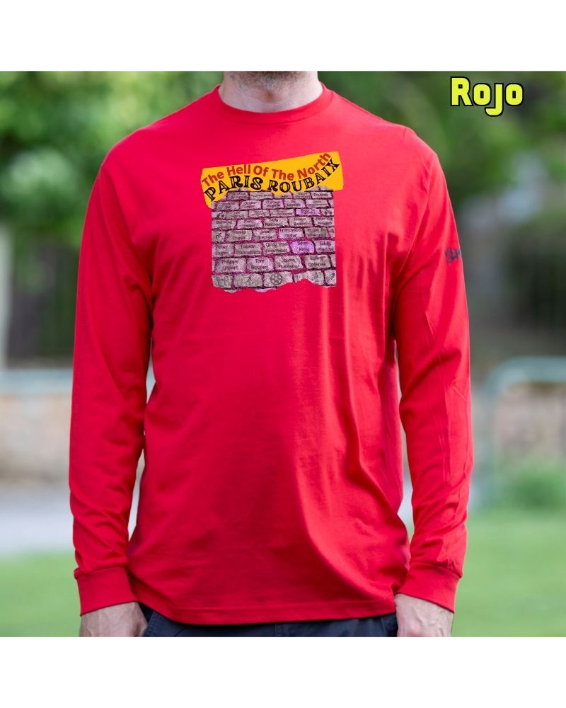 Paves Roubaix - Camiseta Hombre Manga Larga