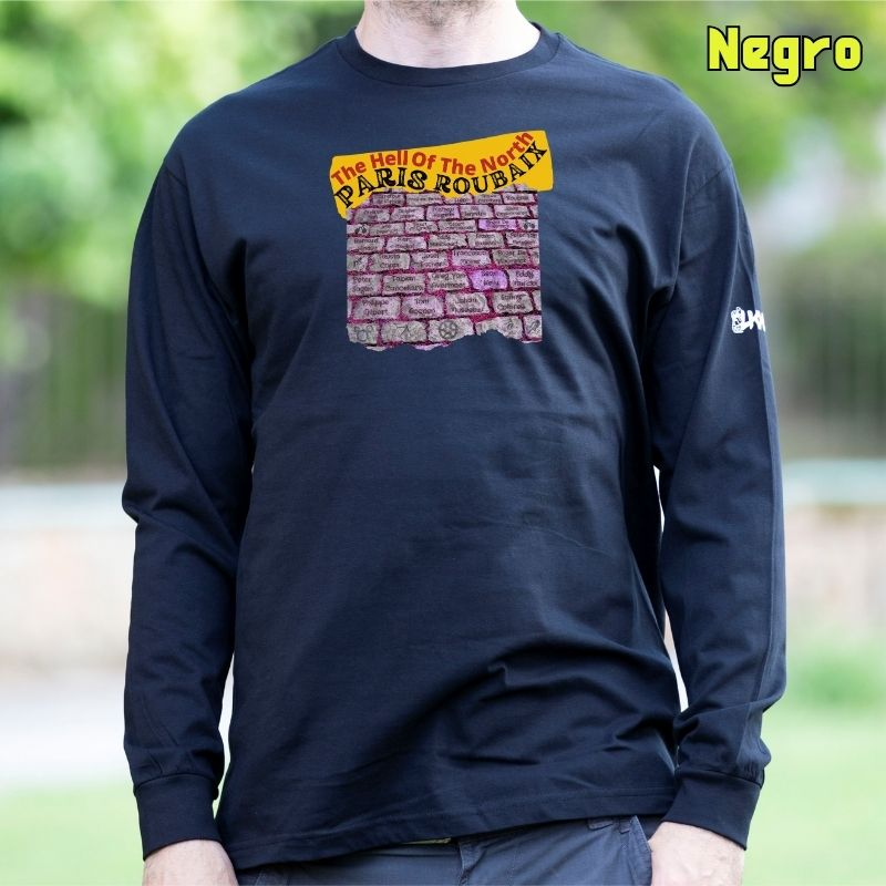 Paves Roubaix - Camiseta Hombre Manga Larga