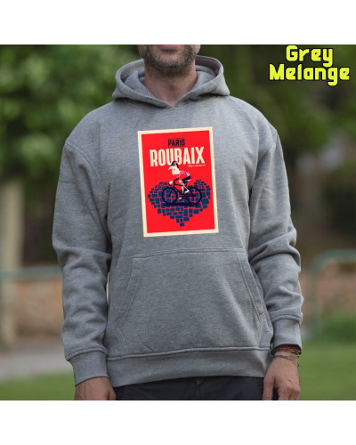 Sudadera hombre con capucha LOVE ROUBAIX – La Kamiseta K Buskas