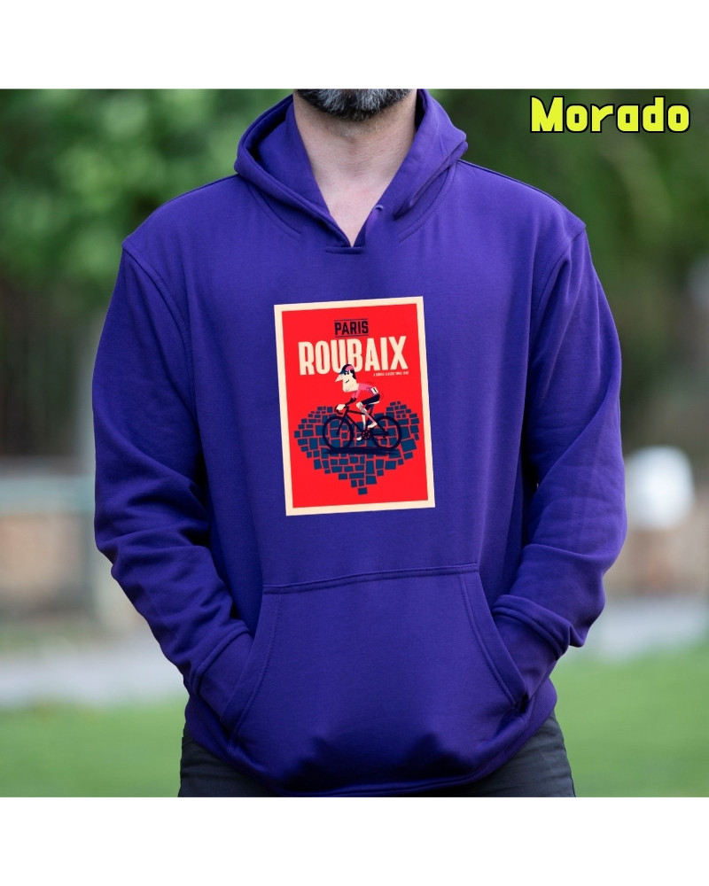 Sudadera hombre con capucha LOVE ROUBAIX – La Kamiseta K Buskas
