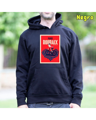 Sudadera hombre con capucha LOVE ROUBAIX – La Kamiseta K Buskas