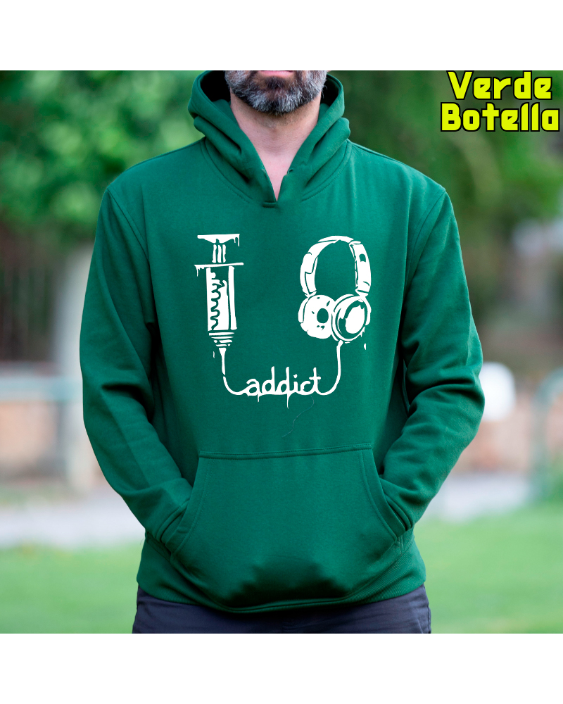 Addict - Sudadera Hombre Con Capucha