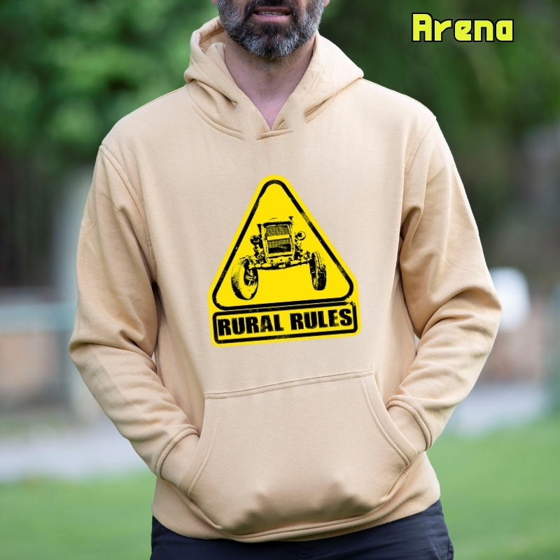 Rural Rules - Sudadera Hombre Con Capucha