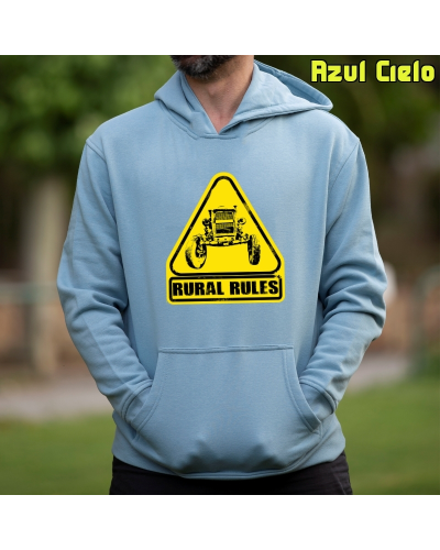Sudadera Capucha Hombre - Rural Rules
