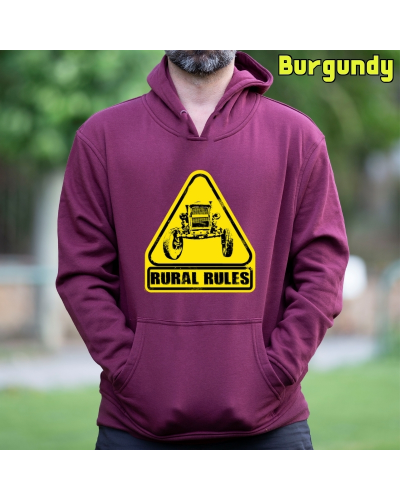 Sudadera Capucha Hombre - Rural Rules