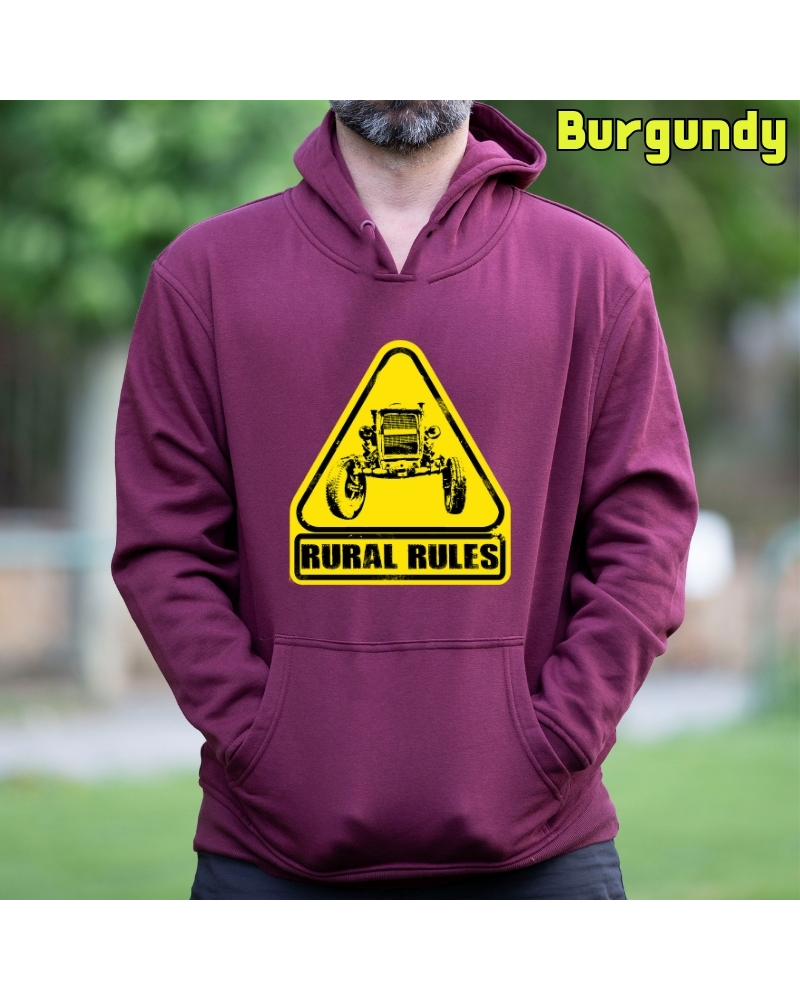 Sudadera Capucha Hombre - Rural Rules
