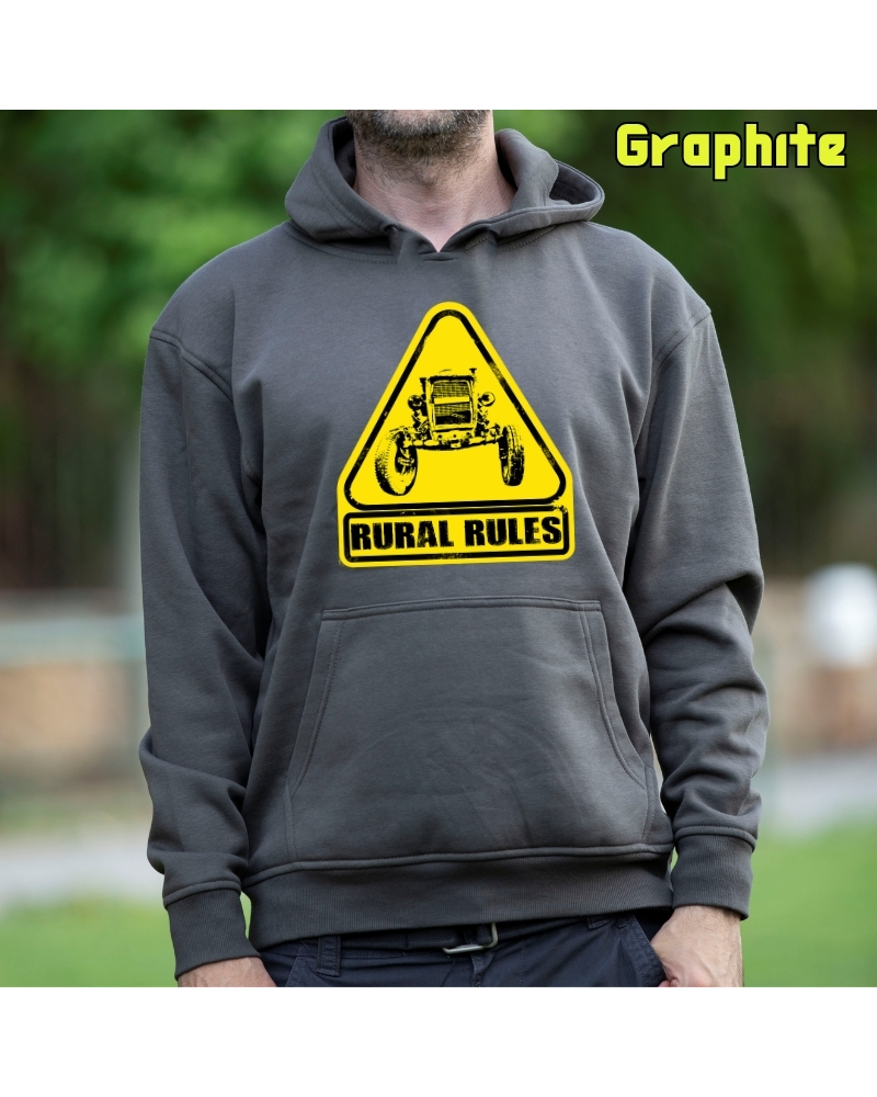 Sudadera Capucha Hombre - Rural Rules