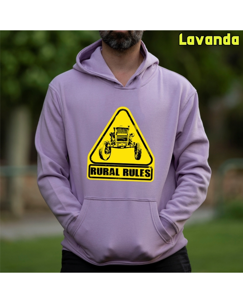 Sudadera Capucha Hombre - Rural Rules