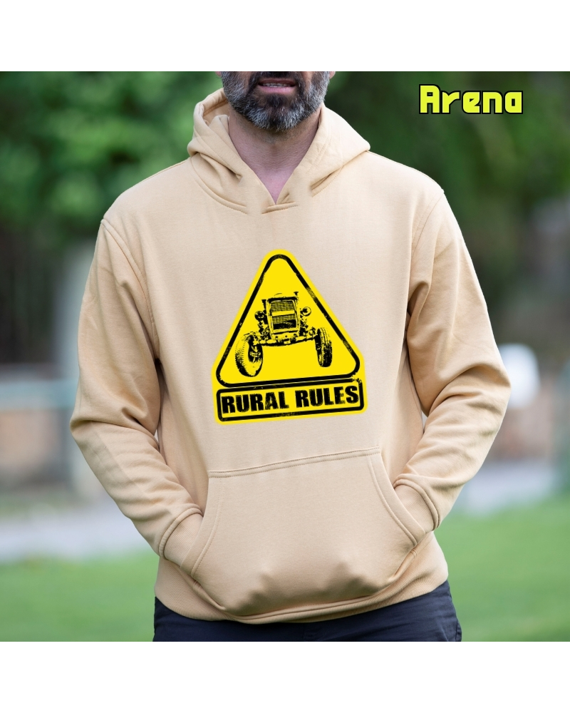 Rural Rules - Sudadera Hombre Con Capucha
