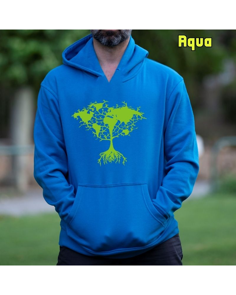 Árbol Tierra - Sudadera Hombre Con Capucha