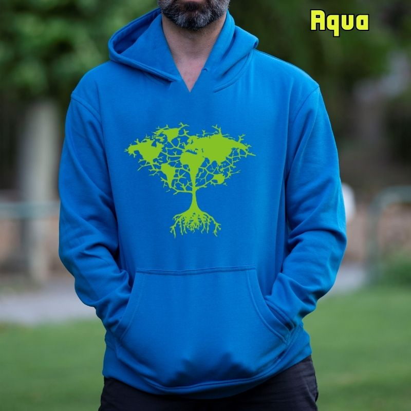 Árbol Tierra - Sudadera Hombre Con Capucha
