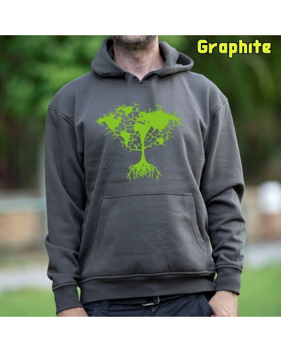 Árbol Tierra - Sudadera Hombre Con Capucha