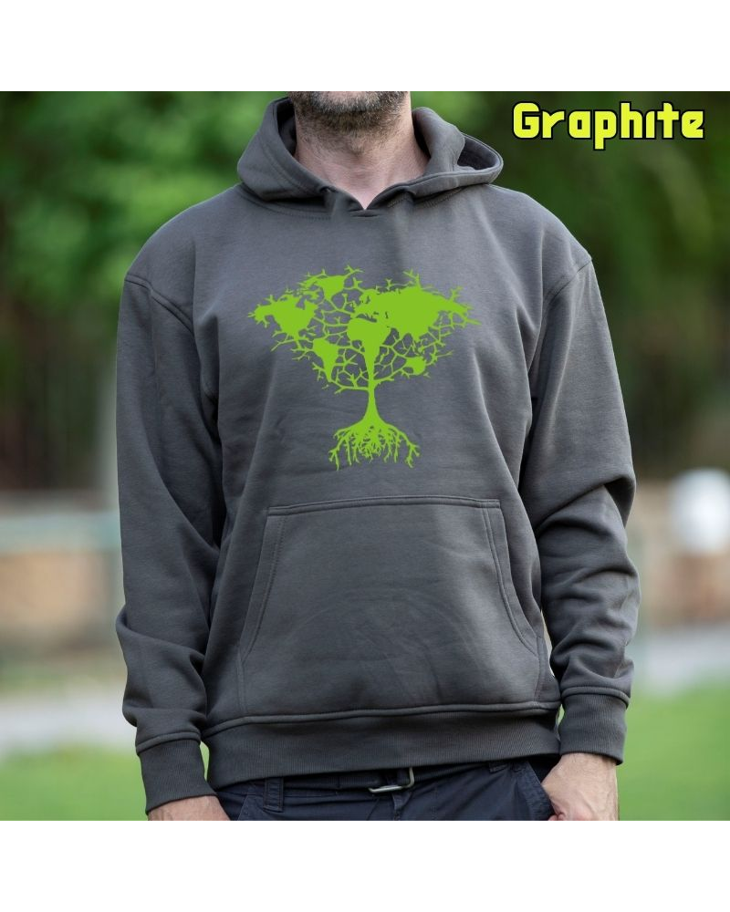 Árbol Tierra - Sudadera Hombre Con Capucha