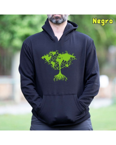 Árbol Tierra - Sudadera Hombre Con Capucha