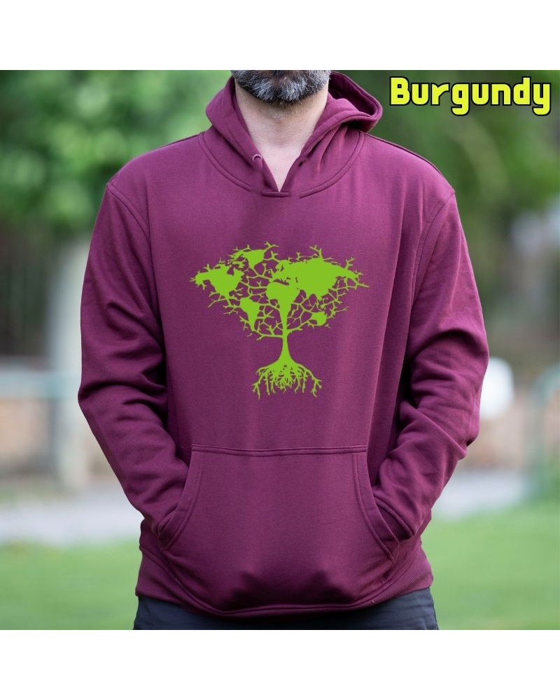 Árbol Tierra - Sudadera Hombre Con Capucha