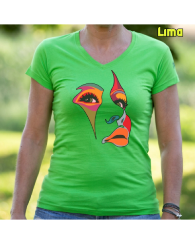 Camiseta Mujer Manga Corta-Una Mirada Lima