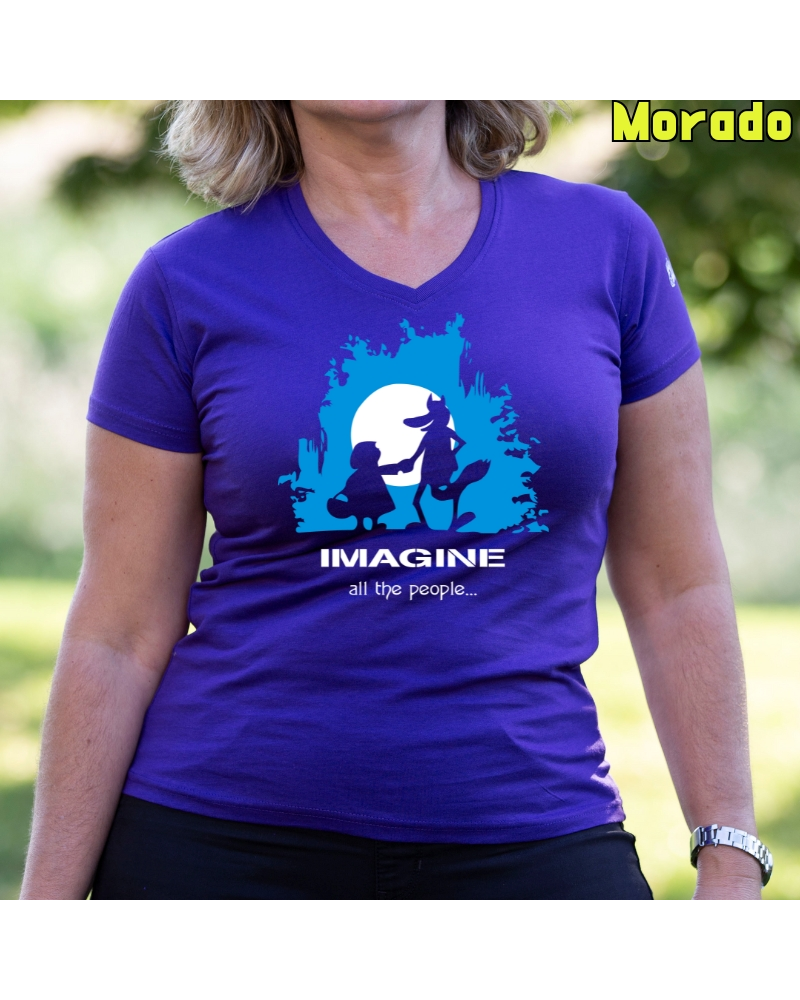 Imagine - Camiseta Mujer Manga Corta