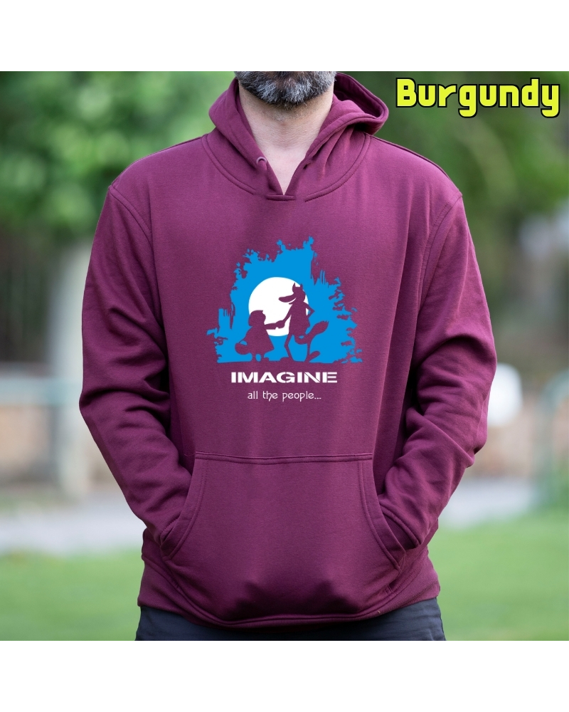 Imagine - Sudadera Hombre Con Capucha