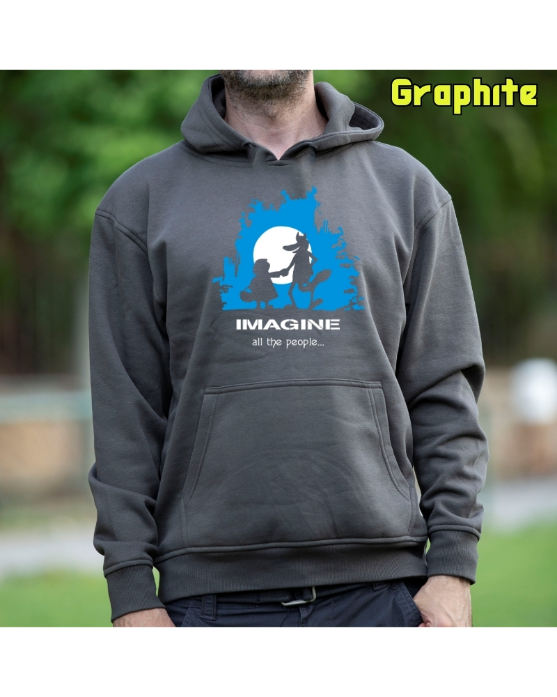 Imagine - Sudadera Hombre Con Capucha