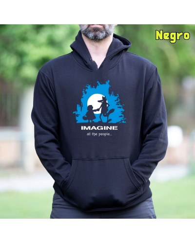 Imagine - Sudadera Hombre Con Capucha