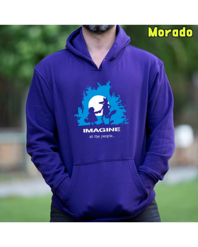 Imagine - Sudadera Hombre Con Capucha