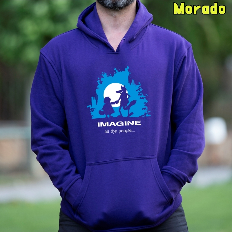 Imagine - Sudadera Hombre Con Capucha