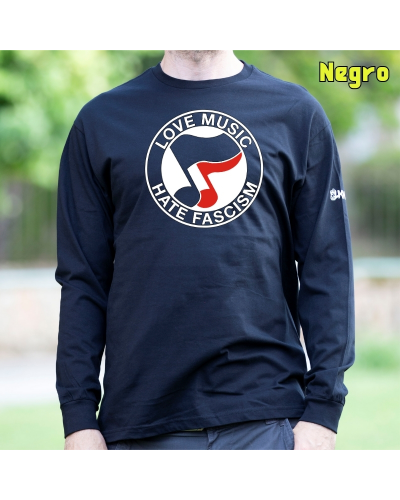 Ama La Musica - Camiseta Hombre Manga Larga