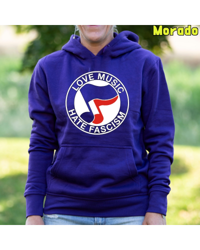 Ama La Musica - Sudadera Mujer Con Capucha