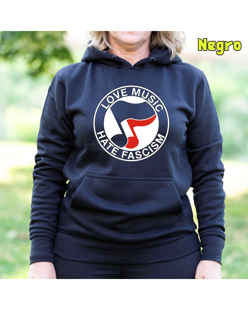 Sudadera mujer con capucha - Ama La Musica