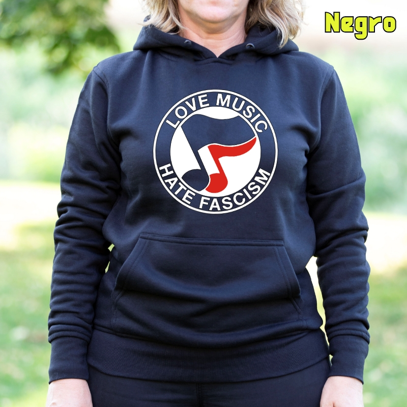 Ama La Musica - Sudadera Mujer Con Capucha
