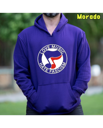 Ama La Musica - Sudadera Hombre Con Capucha
