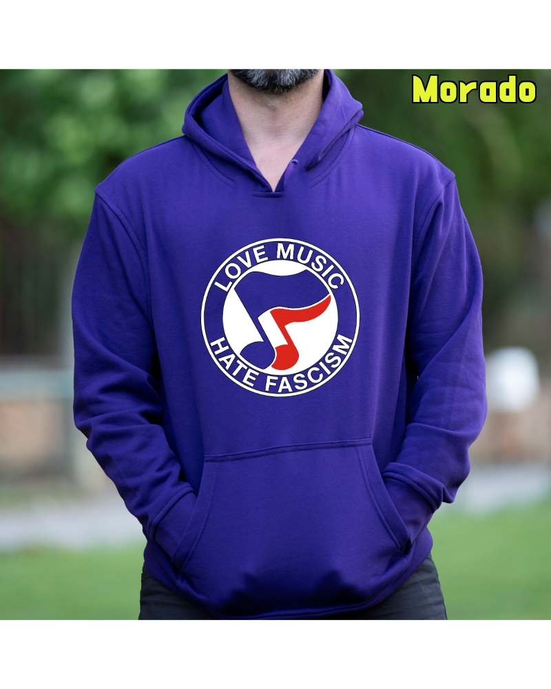 Ama La Musica - Sudadera Hombre Con Capucha