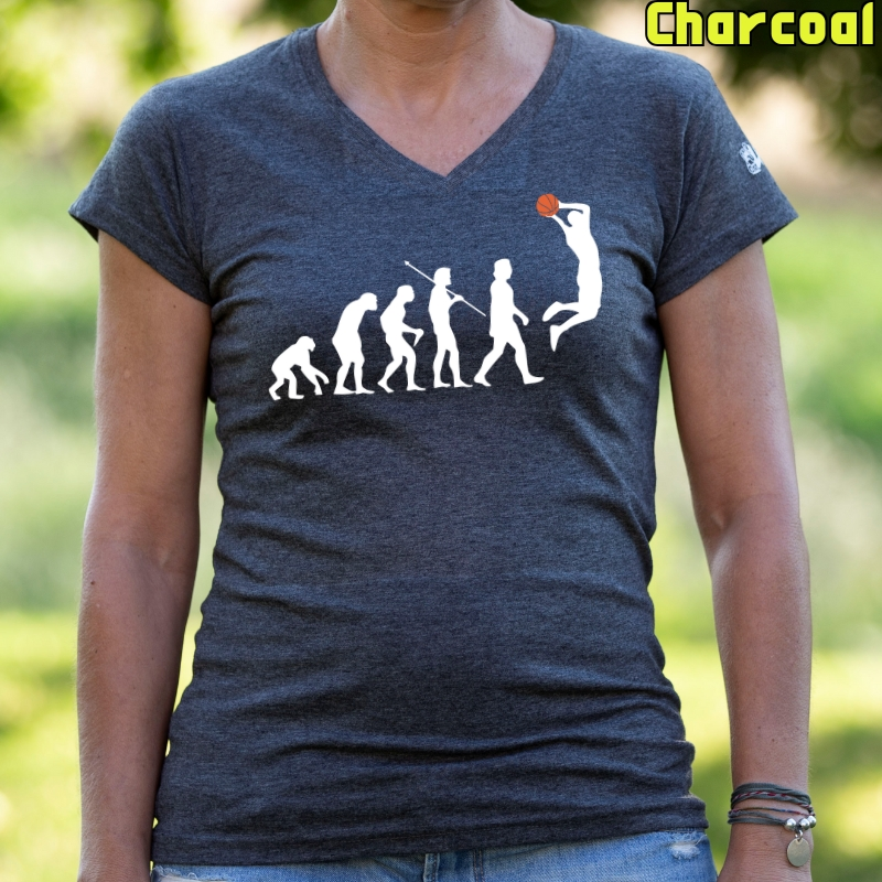 Basket Evolution - Camiseta Mujer Manga Corta