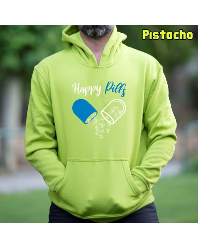 Sudadera hombre con capucha HAPPY PILLS – La Kamiseta K Buskas