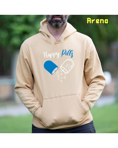 Sudadera hombre con capucha HAPPY PILLS – La Kamiseta K Buskas