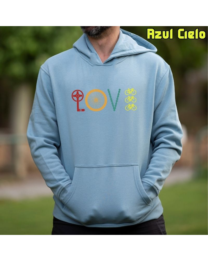 Sudadera hombre con capucha LOVE – La Kamiseta K Buskas