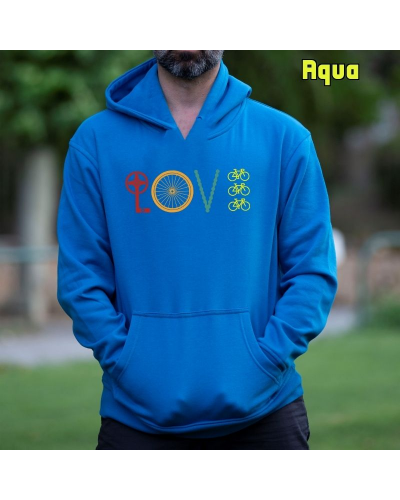 Sudadera hombre con capucha LOVE – La Kamiseta K Buskas