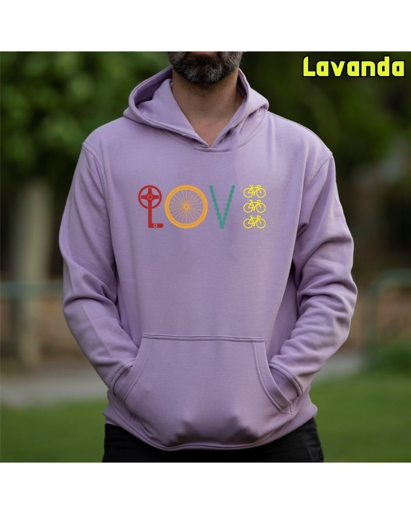 Sudadera hombre con capucha LOVE – La Kamiseta K Buskas